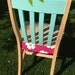 Hand painted girl's surfboard themed accent chair