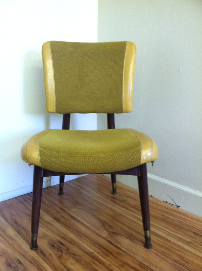 Mid Century Modern Boling Chair Mustard Yellow