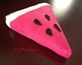 Felt Watermelon Slice Pretend Food READY TO SHIP