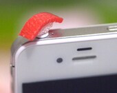 Kawaii AHI SUSHI Iphone Earphone Plug/Dust Plug - Cellphone Headphone Handmade Decorations