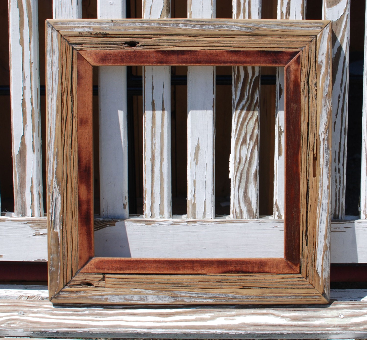 12x12 Vintage repurposed wood quilt picture frame