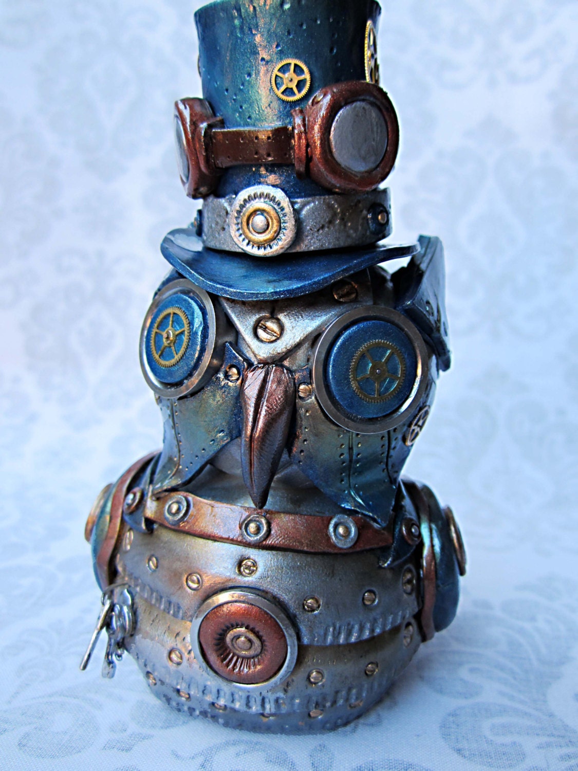 4x6 PRINT Steampunk/Industrial  Owl Photo Print