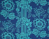 Candice midnight LAMINATED coated fabric yardage from Sis Boom Jennifer Paganelli's Happy Land collection (aka oilcloth) WIDE BPA free