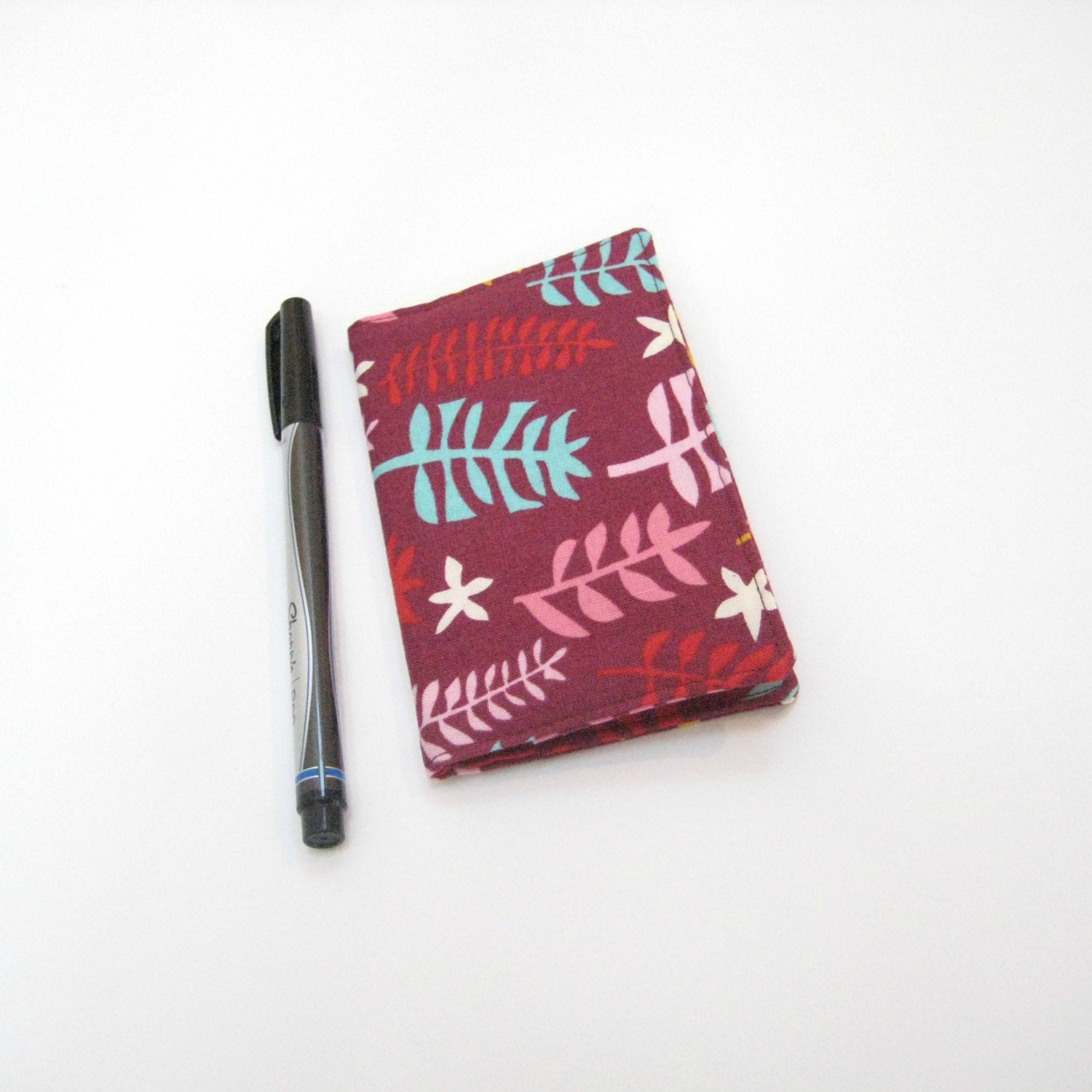 2013 Pocket Planner in purple floral, greengrass planner, fabric covered small diary for 2013