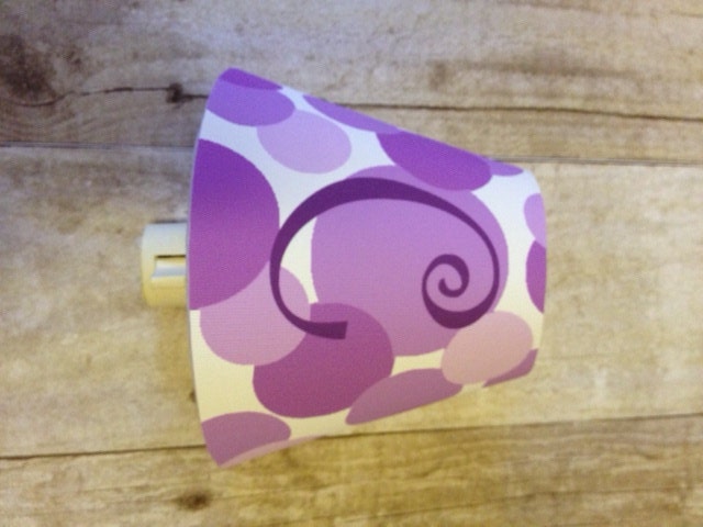 Personalized Polka Dot Night Light With Initial