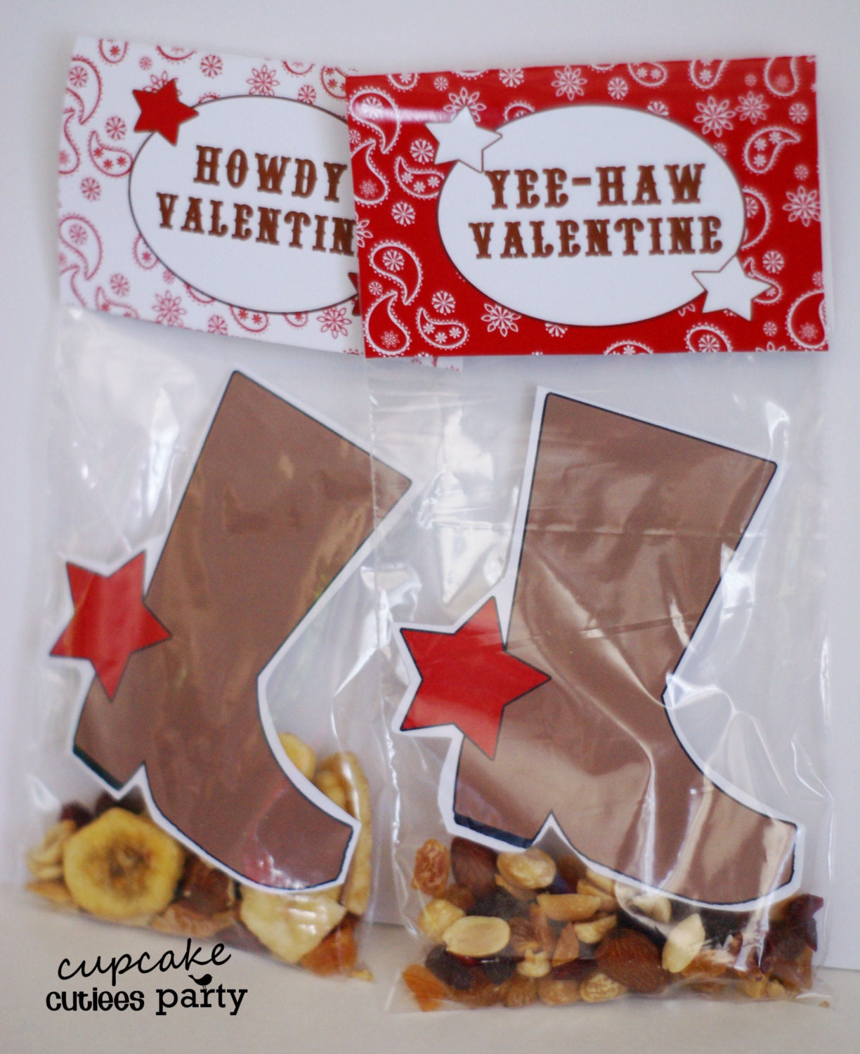 Howdy ValentineBOYS Craft SET Fold over Valentine Card Craft Digital Printable U PRINT