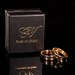 Black Bentwood Ring with Malachite Stone Inlay (Wooden Ring)