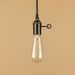Bare Bulb Pendant Light - Antique Reproduction Cloth Wire - Edison Light Bulb - Minimalist Home Decor