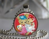 EASTER RETRO DIGITAL Circle 1" round Printable Images pendants magnets paper goods journaling Crafts Card 329o