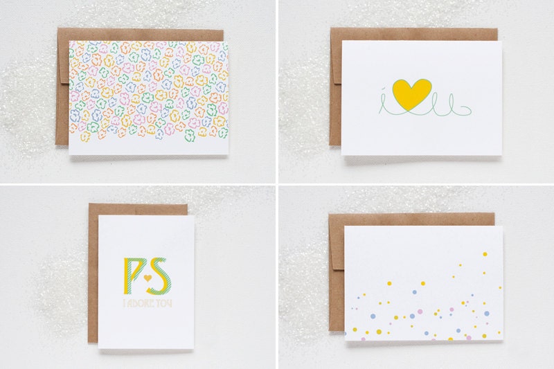 Card Set - Color Pop - 8 pcs