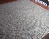 Thick Diagonal Knit Baby Blanket in Earthtones