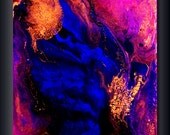 12 x 12 Print: Blue and Pink Abstract