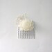 Romantic Bridal, Bridesmaid, and Flower Girl Hair Comb- White