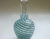 Reserved Mini Perfume Bottle - Pastel Light Teal stripe : DISASTER RELIEF