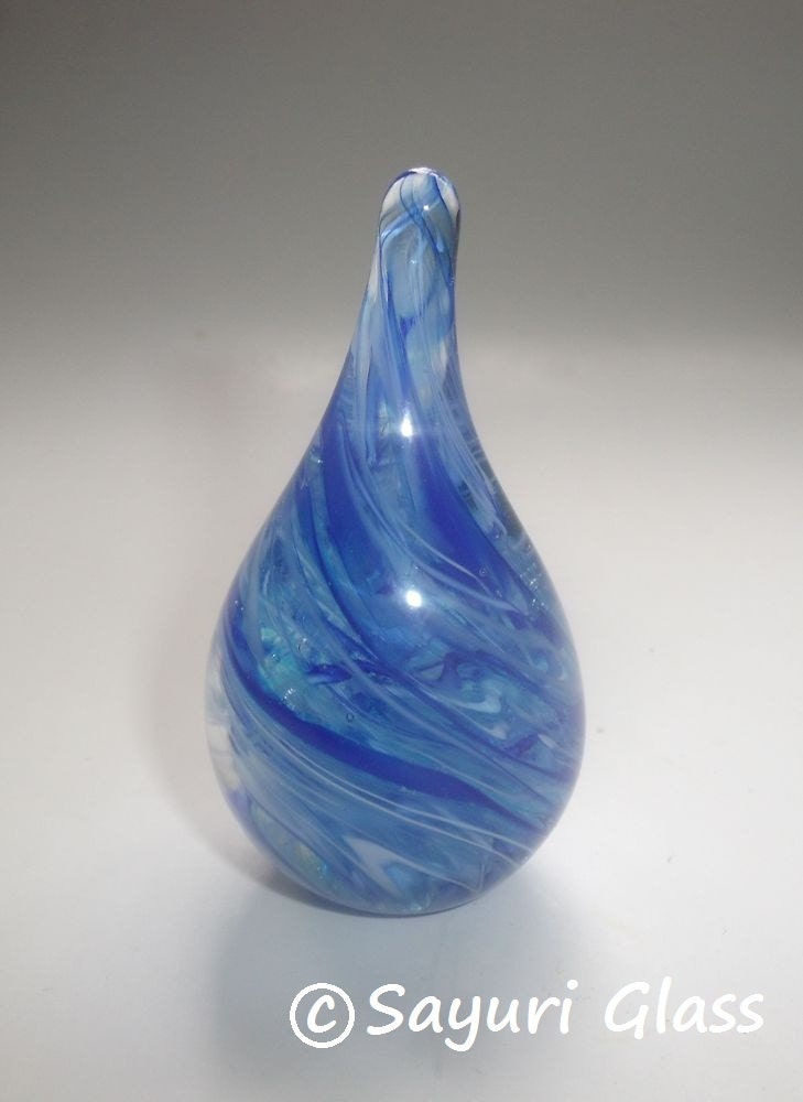 Paperweight / Ring Holder - Blue Swirl 2 :  DISASTER RELIEF