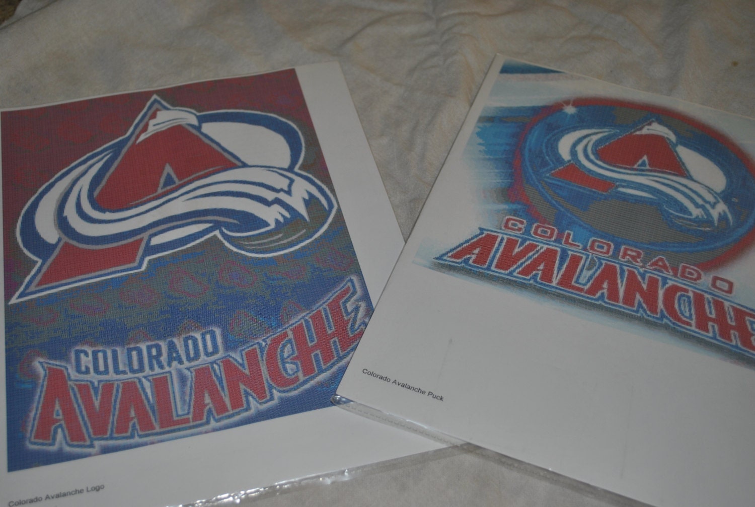 Grab Bag - 2 COLORADO AVALANCHE - Cross Stitch Patterns - Hockey, NHL, Puck (2003)
