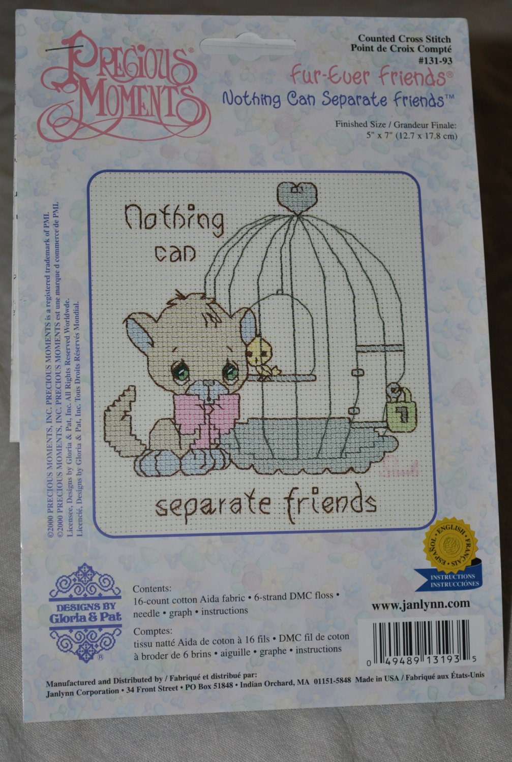 FUR-EVER FRIENDS Cross Stitch Pattern Book - Designs by Gloria & Pat (2000)