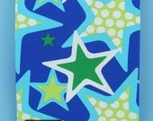 RockSTARS cotton elastane single jersey in blue 1 m
