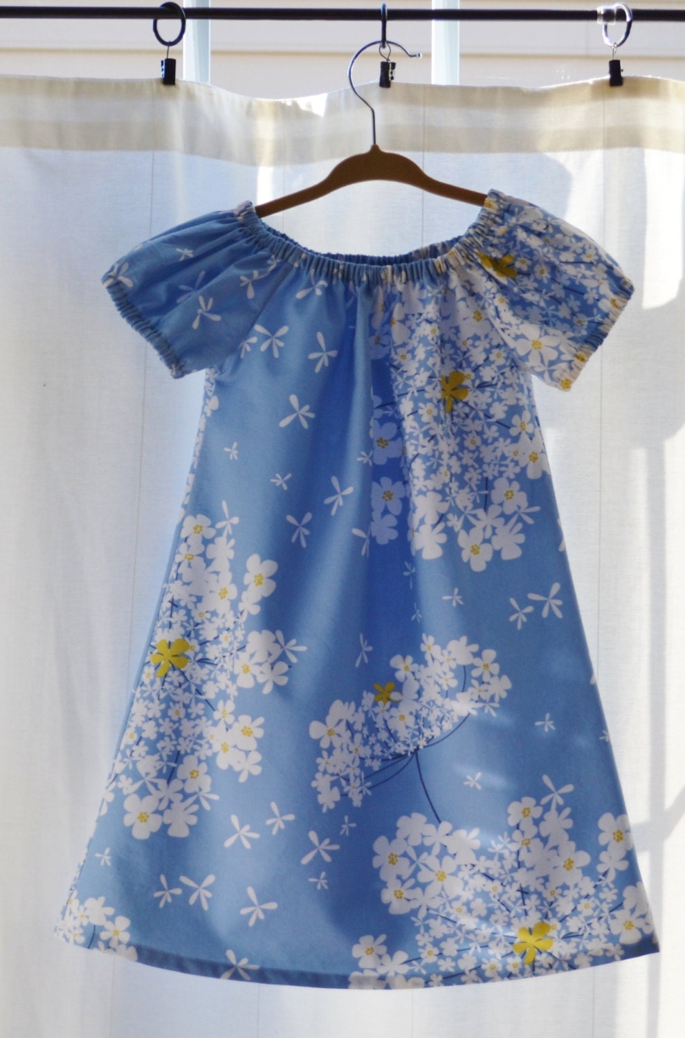 NEW -  Super Sweet Light Blue Floral Spring Dress