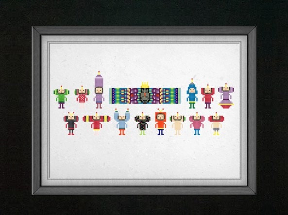 Katamari Damacy Cross Stitch Pattern