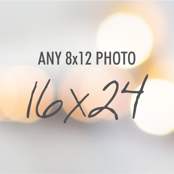 Customize any 8x12 photo to 16x24 size