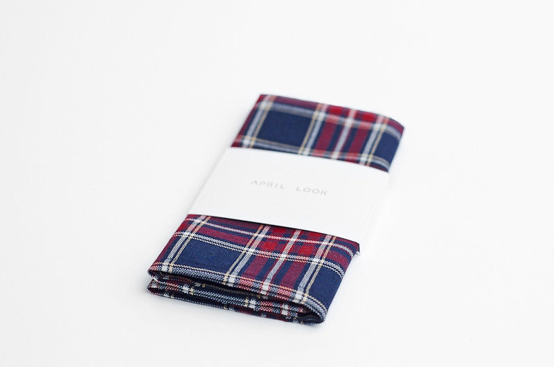 Tartan pocket square