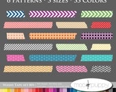 Ultimate Washi Tape Collection -- Rainbow Washi Tape Set 001 -- INSTANT DOWNLOAD
