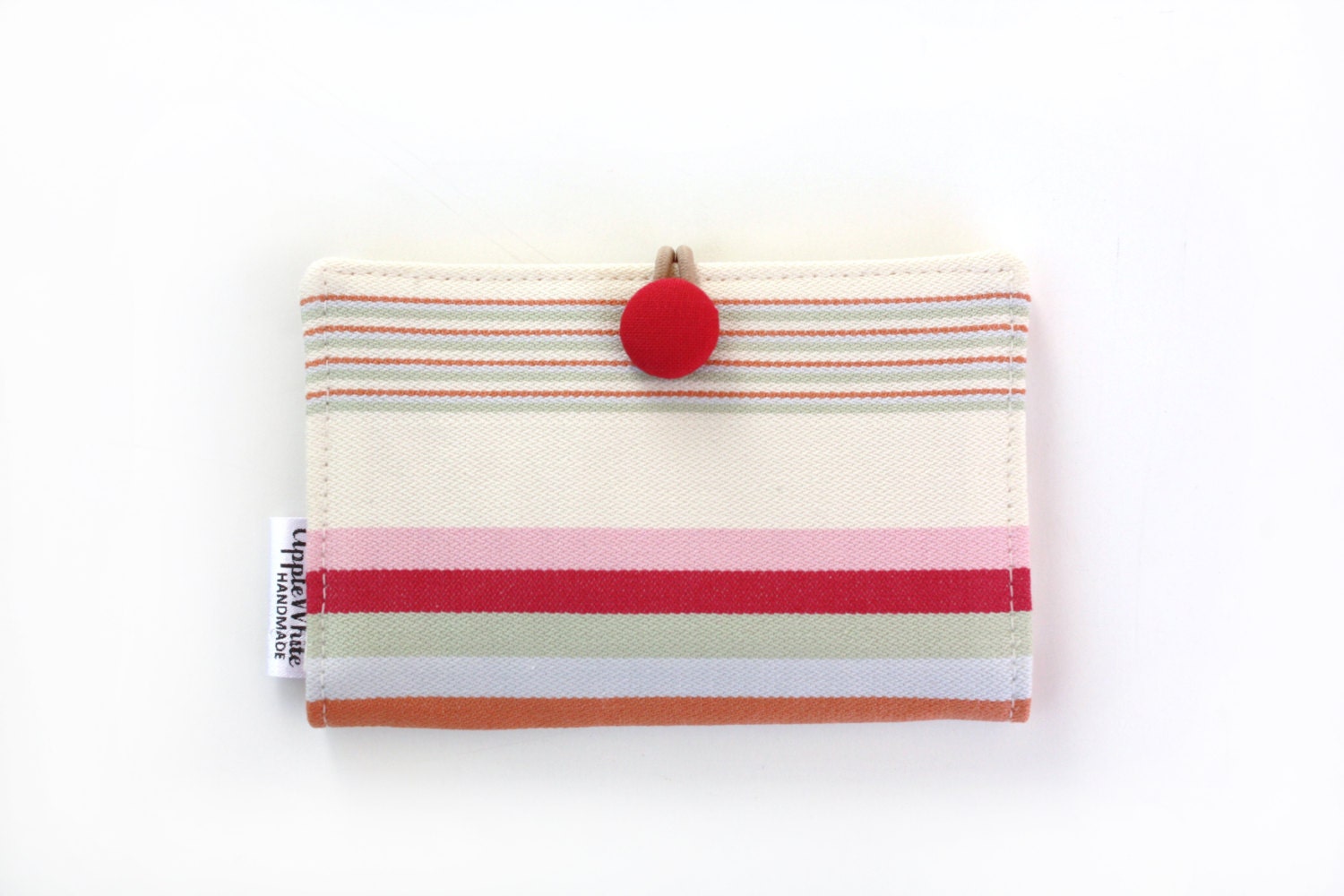 Striped Card Holder, Spring, Wallet, Business Card Holder, Credit Card Case, Gift Card Holder