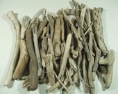 Bulk driftwood Box 66 Large pieces 2 to 11 inches. Box of drift wood for candle holders, driftwood mirrors, picture frames , wreaths, trees
