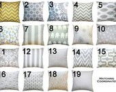 Premier Prints Storm Grey Lumbar Pillow Cover- 12x16 or 12x18 inches- Hidden Zipper Closure- You Choose