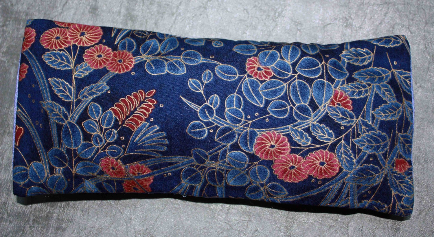 Blue Flower Organic Flax Eye Pillow (yoga, restorative)