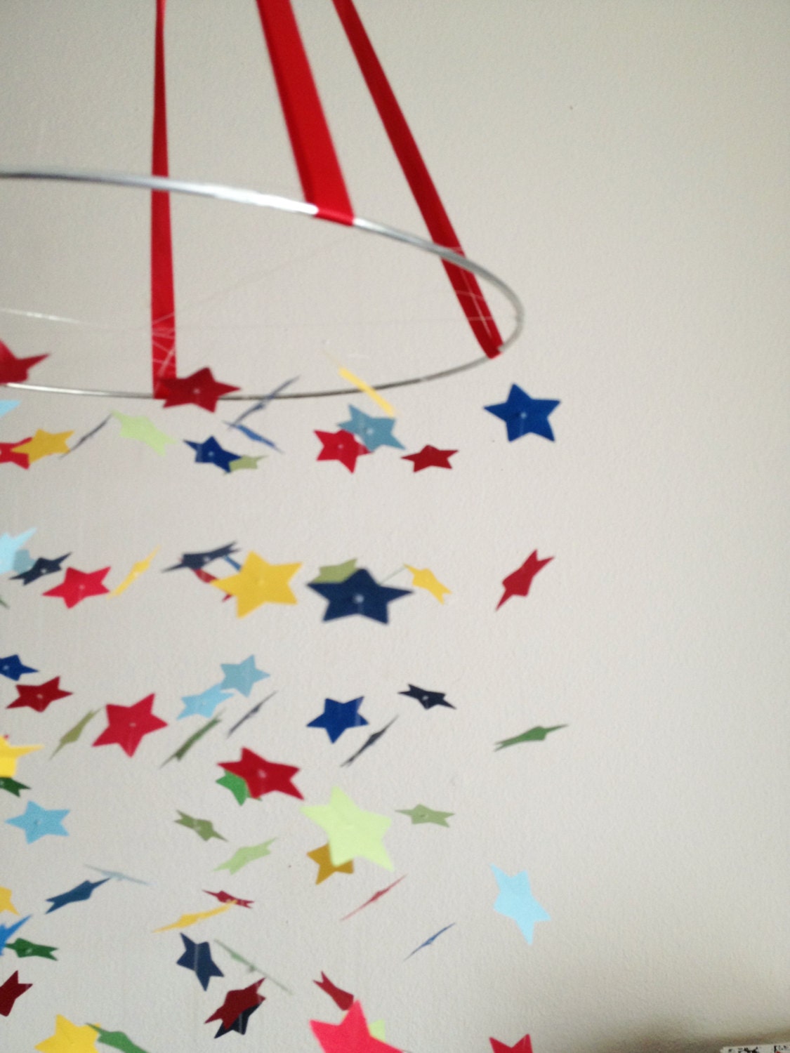 FREE SHIPPING // The Alligator Madras Star Mobile // Nursery Decor, Photo Prop, Baby Shower Gift, Mobile.
