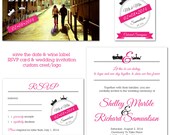wedding invitation set - Prince & Princess Crest - diy printable file by YellowBrickStudio
