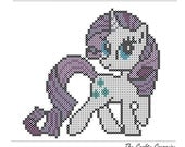 My Little Pony - Rarity Inspired PDF Cross Stitch Pattern - INSTANT DOWNLOAD