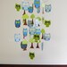Sleep Tight Owl Baby Mobile in Green and Blue