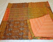 sari silk pattola patchwork quilt throw