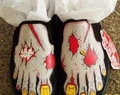 Handpainted Dead Flesh Zombie Shoes