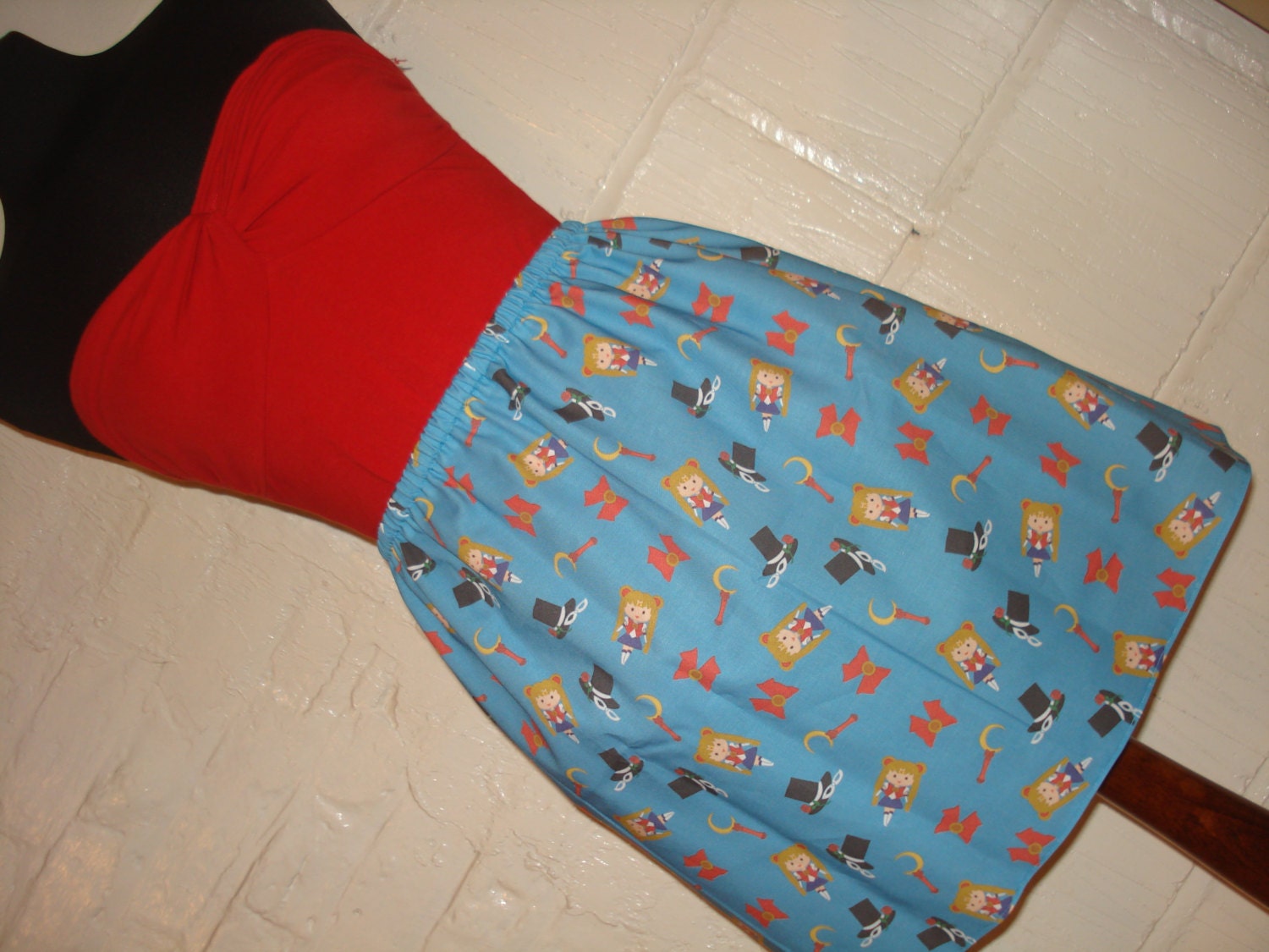 Sailor Moon Inspired Ladies Mini Skirt - High Waisted Kawaii Anime Mini Skirt - Handmade and Ready to Ship