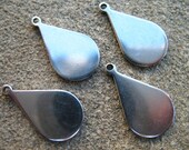 Stainless Steel Drop Charms, Stamping Blanks, 18mm, 3 pcs