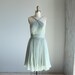 Wedding dress , chiffon party dress,  bridesmaid dress,  formal dress in light green mint ( B014)