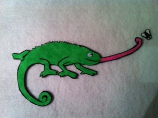 The Mixed Up Chameleon Flannel Felt Board Story