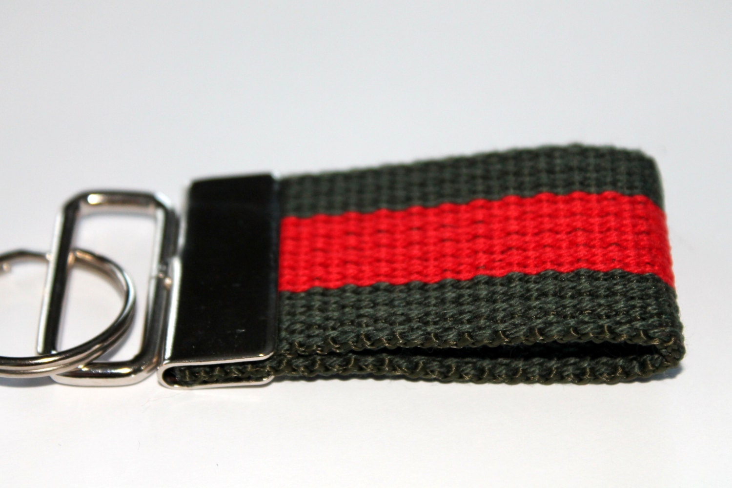 Mini Key Fob Preppy Stripes Key Chain Mini Size