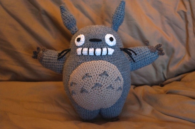 My Neighbor Totoro Grey Large Totoro Crochet Doll/Stuffed Animal Amigurimi