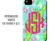 Personalized iPhone 4 or iPhone 5 Inserts