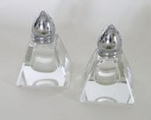 Lead Crystal Salt and Pepper Shakers