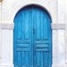 Vibrant Blue Greek Door to Whitewashed Home in Crete, Greece- 8x10 Print - Home Decor - FEATURED on Etsy's Front Page