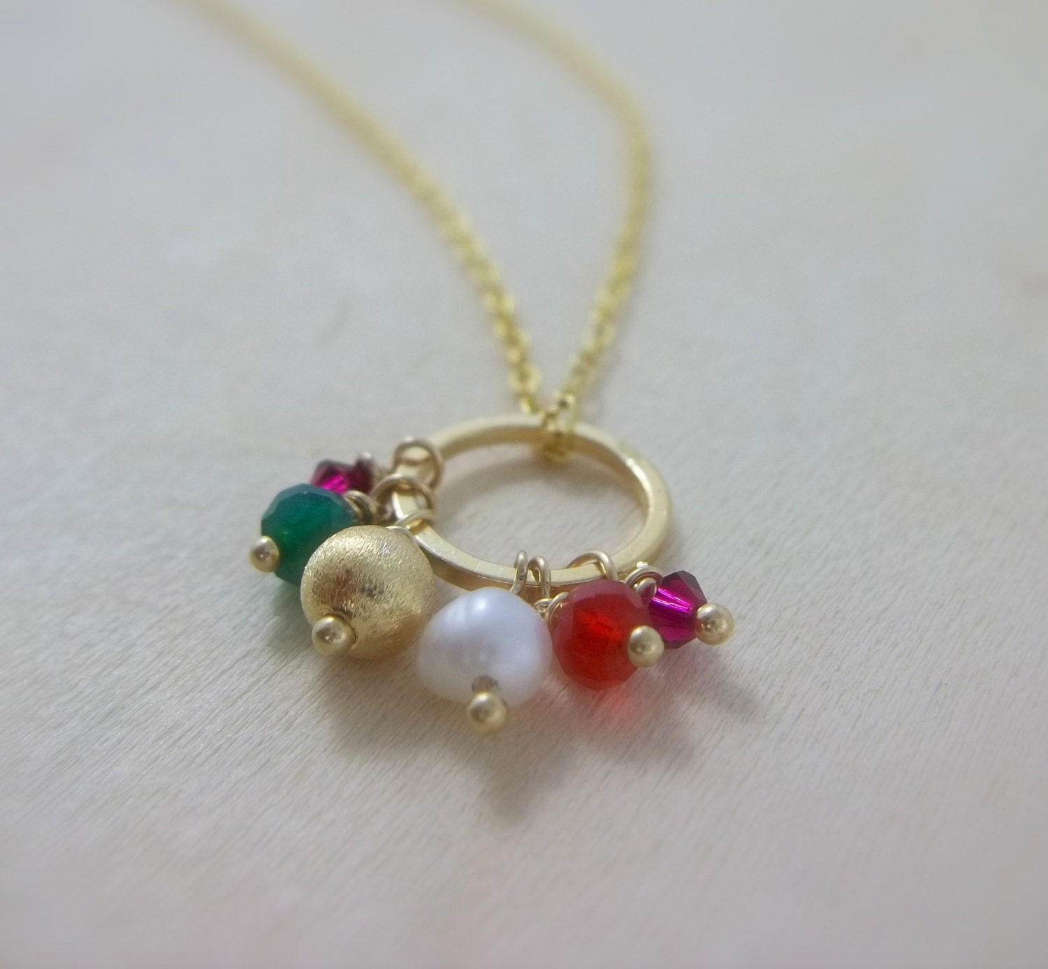 Indian Jewel Gold Necklace - Gemstone Necklace - Gold Charm Necklace - Bollywood , mother's day jewelry, mom mum mother
