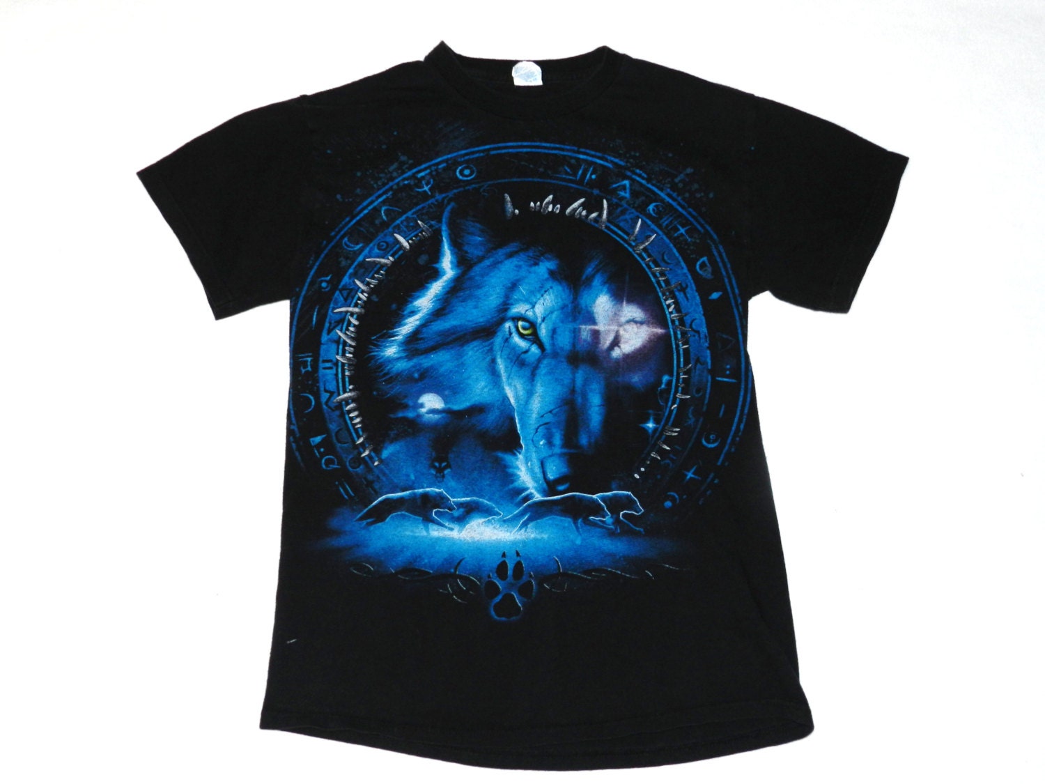 Vintage 90s Wolf T Shirt - Size Medium