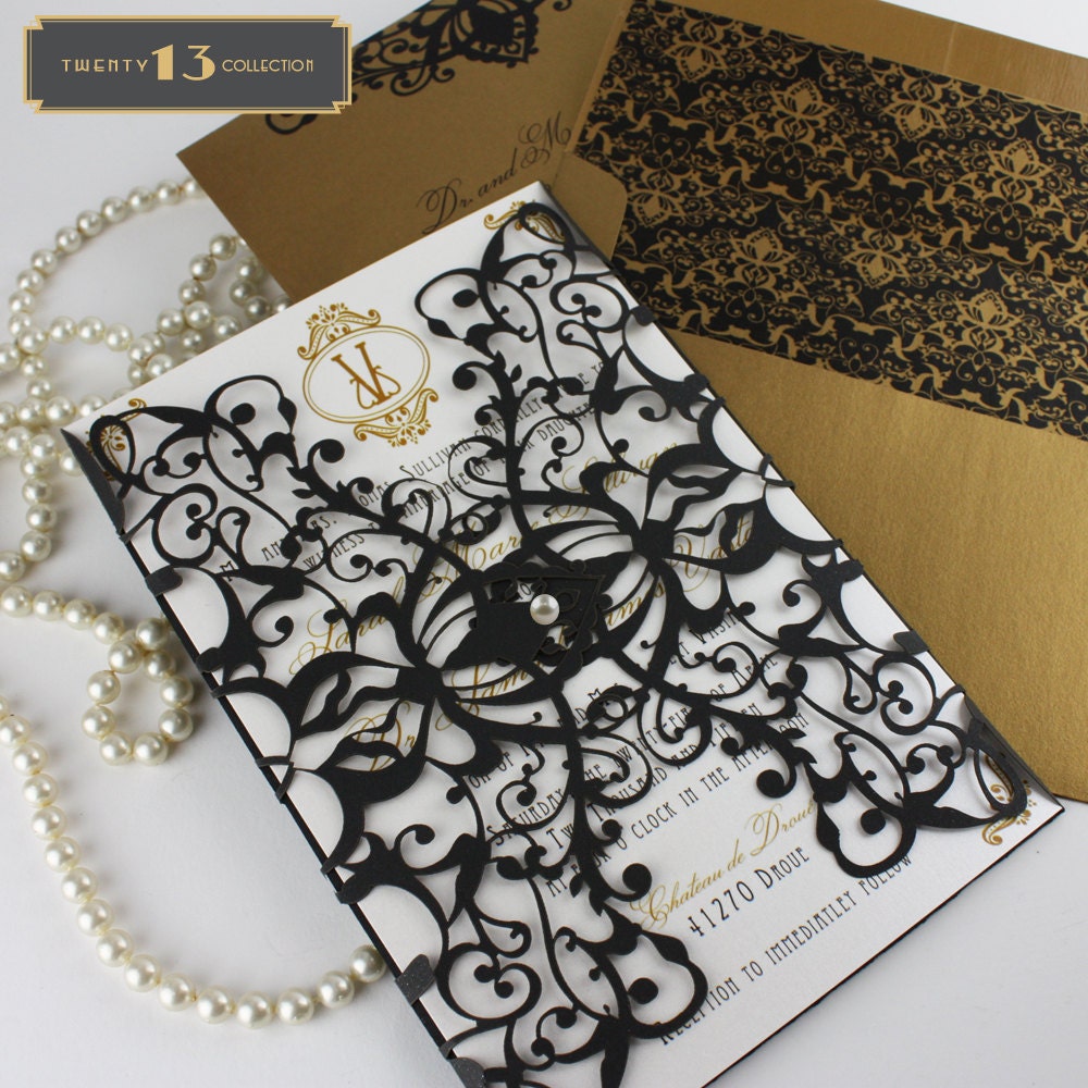 Laser cut pocket - "Vienna"