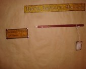 Bloodwood Wizard Wand: Coyote Bone core, with Fire Agate and Quartz and Brass elements.